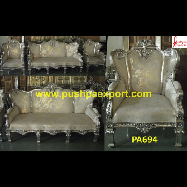 Ethnic Carving Silver Sofa PA694 silver leather couch, metallic silver couch, how to choose a couch for living room, how to choose sofa set for living room, how to choose throw pillows for couch, metallic silver leather sofa.jpg