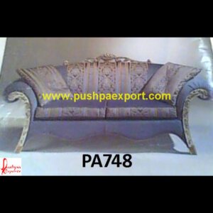 Gold and Silver Carved Sofa