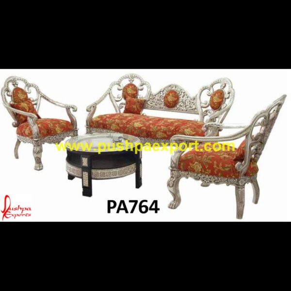 Carved Three Seater Sofa Set PA764 silver velvet couch, silver velvet sofa bed, silver velvet sofa living room ideas, silver velvet sofa set, silver velvet sofa uk, small silver sofa, sofa carving design, sofa set carving, sofa table s.jpg