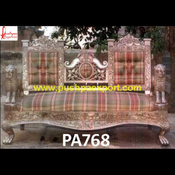 Antique Finished Silver Couch PA768 silver velvet sofa, sofa with carved wood trim, teak wood carving sofa set price, teak wood carving sofa sets, white and silver crushed velvet sofa, white and silver sofa, wood carving design sofa.jpg