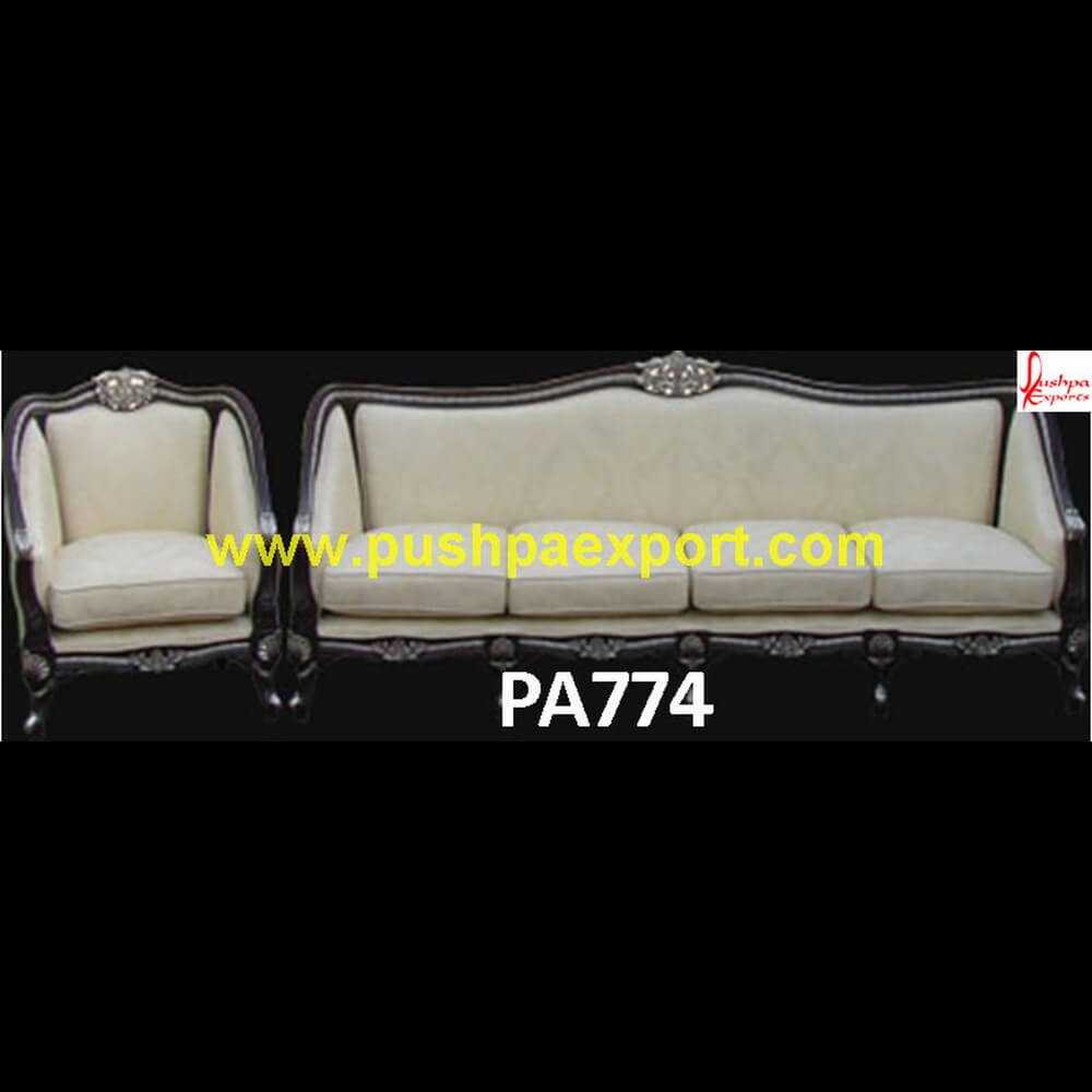 Silver deals leather couch