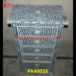 Blue Bone Inlay Chest Of Drawers