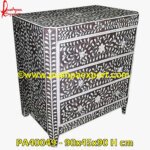Bone Inlay Chest Of Drawer In Floral Design