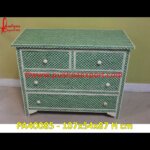 Green Bone Inlay Chest of Drawers