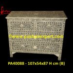Antique Bone Inlay Chest Of Drawers