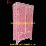 Pink Bone Inlay Cupboard
