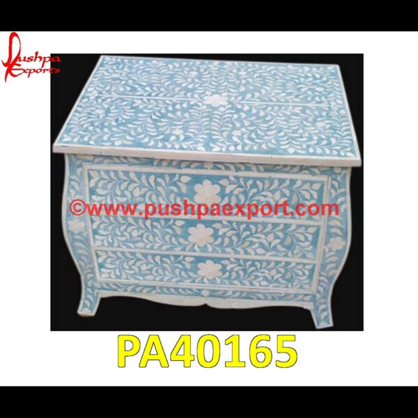 Blue Bone Inlay Bedside Table PA40165 bone inlay nightstand, inlay nightstand, bedside table bone inlay, bedside table inlay, black bone inlay bedside table, bone bedside table, bone inlay bedside, bone inlay bedside.jpg