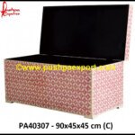 Pink Bone Inlay Box In Large Size