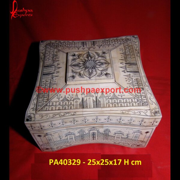 Flower Bone Inlay Box Pyramid Style PA40329 bone inlay box, the bone box, black and white bone box, black and white bone inlay box, bone box book, bone box review, bone boxes jerusalem, bone inlay box australia, bone inlay decorative box.jpg