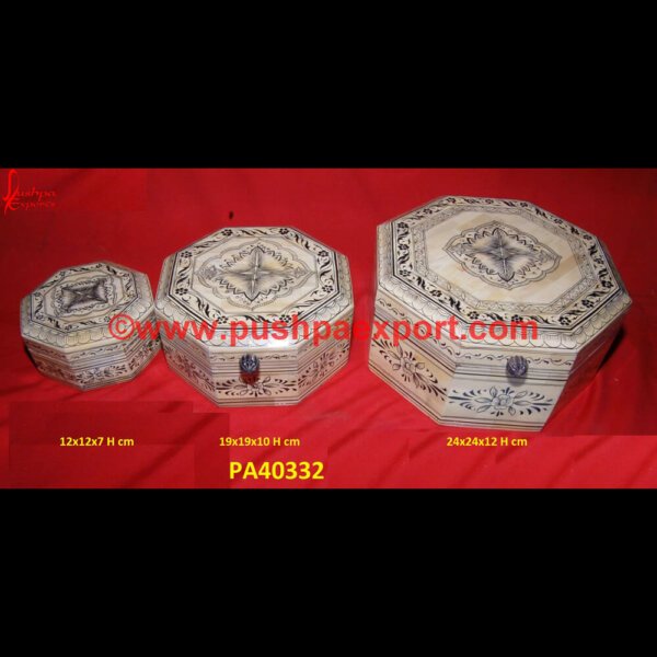 Octagonal Shape Bone Box PA40332 black and white bone inlay box, bone box book, bone box review, bone boxes jerusalem, bone inlay box australia, bone inlay decorative box, bone inlay decorative boxes, bone inlay jewelry.jpg