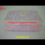 Purple Color Bone Inlay Box