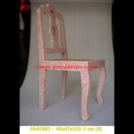 Bone Inlay Chair In Pink