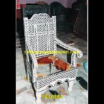 Black And White Bone Inlay Chair