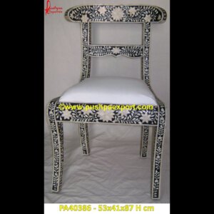Black Bone Chair In Floral Design