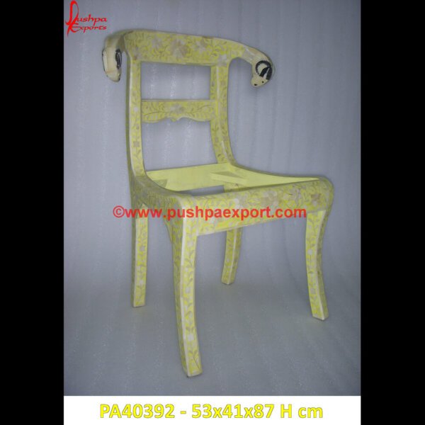 Rams Head Bone Inlay Chair In Yellow PA40392 Chair Bone, Herringbone Dining Chair, Indian Bone Inlay Furniture UK, Inlay Dining Chair, Inlay Stool, Is Bone Inlay Furniture Ethical, Lazy Bone Chair, Mother Of Pearl.jpg