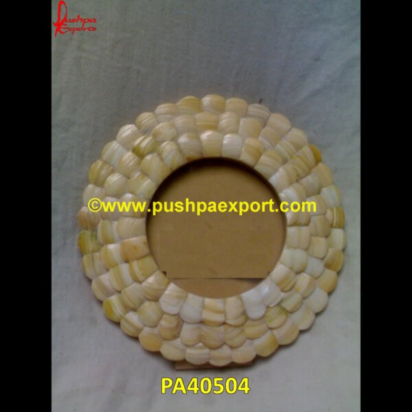 Round Bone Inlay Frame PA40504 Large Bone Frame, Picture Frame Bone, Picture Frame With Inlay, Scalloped Bone Frame, Small Bone Frame, White Bone Picture Frame, Wood Inlay Frame, Wood Inlay Picture Frame, Bone Frame.jpg