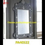 Floral Bone Inlay Mirror Frame