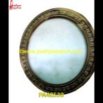 Bone Inlay Mirror Frame In Circular Shape
