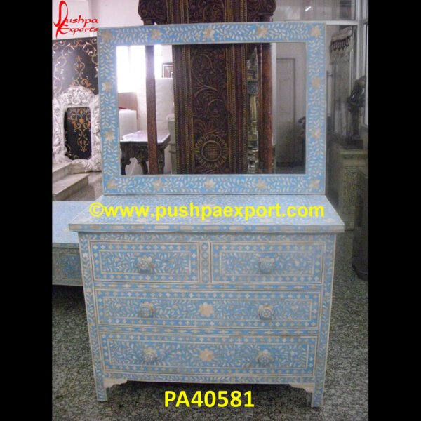 Blue Bone Dressing Table And Frame PA40581 White Bone Picture Frame, Wood Inlay Frame, Wood Inlay Picture Frame, Bone Frame, Bone Inlay Picture Frame, Bone Picture Frame, Herringbone Vanity, Inlay Picture Frame, Bone Bathroom.jpg