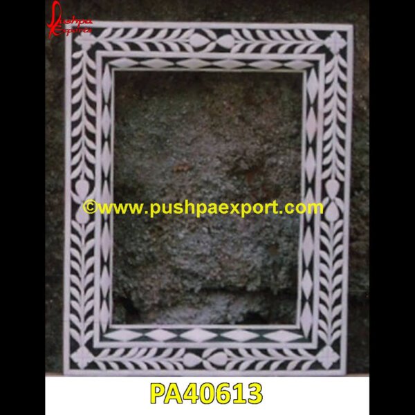 Antique Bone Inlay Mirror Frame PA40613 Picture Frame Bone, Picture Frame With Inlay, Scalloped Bone Frame, Small Bone Frame, White Bone Picture Frame, Wood Inlay Frame, Wood Inlay Picture Frame, Bone Frame, Bone Inlay Picture.jpg