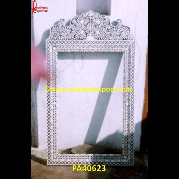 Large Bone Inlay Mirror Frame PA40623 Herringbone Vanity, Inlay Picture Frame, Bone Bathroom Vanity, Bone Frame Mirror, Bone Frame Size, Bone Framework, Bone Inlay Bathroom Vanity, Bone Inlay Bed Frame, Bone Inlay Dressing.jpg