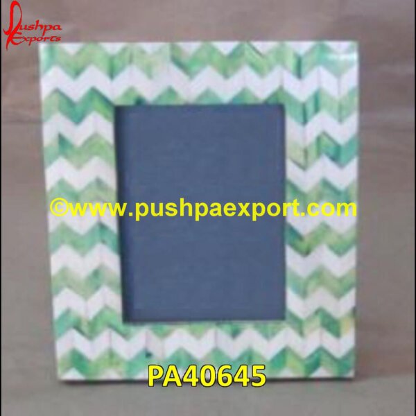 Green Bone Inlay Frame PA40645 Inlay Frame, Inlay Photo Frame, Inlay Vanity, Inlay Vanity Table, Large Bone Frame, Picture Frame Bone, Picture Frame With Inlay, Scalloped Bone Frame, Small Bone Frame, White Bone.jpg