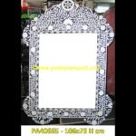 Designer Bone Inlay Mirror Frame