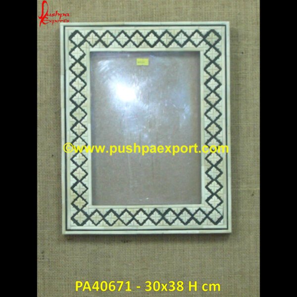 Bone Inlay Mirror Frame In Tribal Design PA40671 Bone Inlay Vanity, Bone Inlay Vanity Table, Bone Mirror Frames, Bone Photo Frame, Bone Picture Frame 5x7, Bone Vanity, Frame Bone, Frame Inlay, Horn Bone Photo Frames, Inlay Dressing.jpg