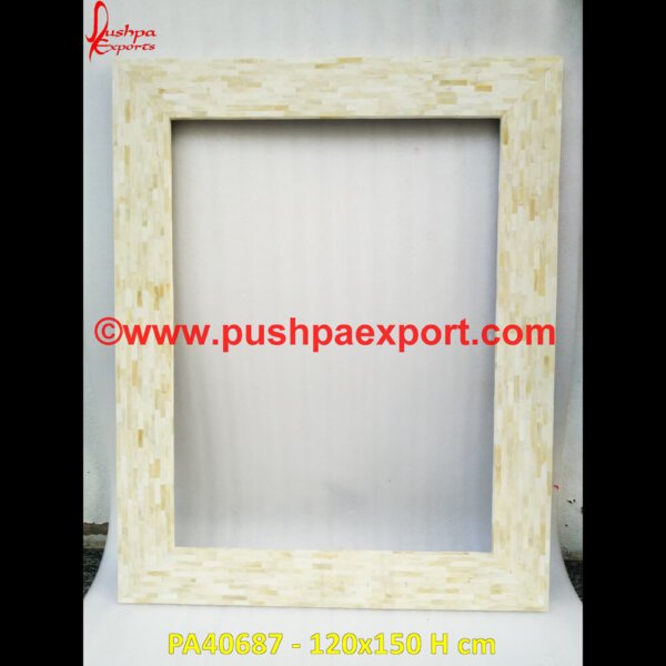 Bone Inlaid Mirror Frame PA40687 Picture Frame With Inlay, Scalloped Bone Frame, Small Bone Frame, White Bone Picture Frame, Wood Inlay Frame, Wood Inlay Picture Frame, Bone Frame, Bone Inlay Picture Frame, Bone Picture.jpg
