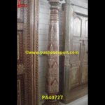 Wooden Bone Inlay Pillar