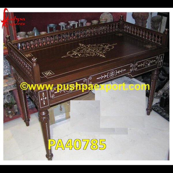 Bone Inlay Writing Table PA40785 Inlaid Wood Table, Inlaid Wood Dining Table, Herringbone Kitchen Table, Bone Side Table, Bone Inlay Table, Bone Inlay Side Table, Bone Inlay Nightstand, Bone Inlay Media Console.jpg