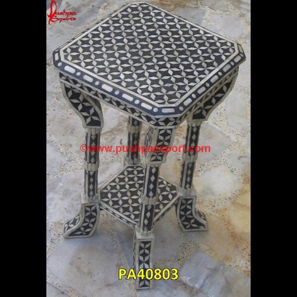 Bone Inlaid Square Side Table PA40803 White Bone Inlay Coffee Table, White Bone Inlay Bedside Table, Waterfall Inlay Coffee Table, Striped Bone Inlay Coffee Table, Side Table Bone Inlay, Round Bone Inlay Table, Round Bone.jpg