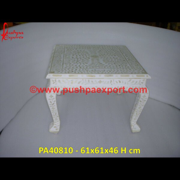 White Bone Inlay Bedside Table PA40810 Moroccan Inlay Table, Moroccan Inlay Console Table, Moroccan Inlay Coffee Table, Moroccan Bone Inlay Side Table, Low Bone Coffee Table, Inlaid Bone Table, Inlaid Bone Side Table.jpg