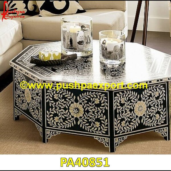 Bone Inlay Octagonal Center Table PA40851 Bone Inlay Coffee Table UK, Bone Inlay Coffee Table Round, Bone Inlay Coffee Table India, Bone Inlay Coffee Table Australia, Bone Inlay Cocktail Table, Bone Inlay Centre Table, Bone Inlay.jpg