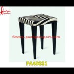 Bone Inlay Bedside Table Zebra Style