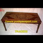 Wooden Bone Inlay Dining Table