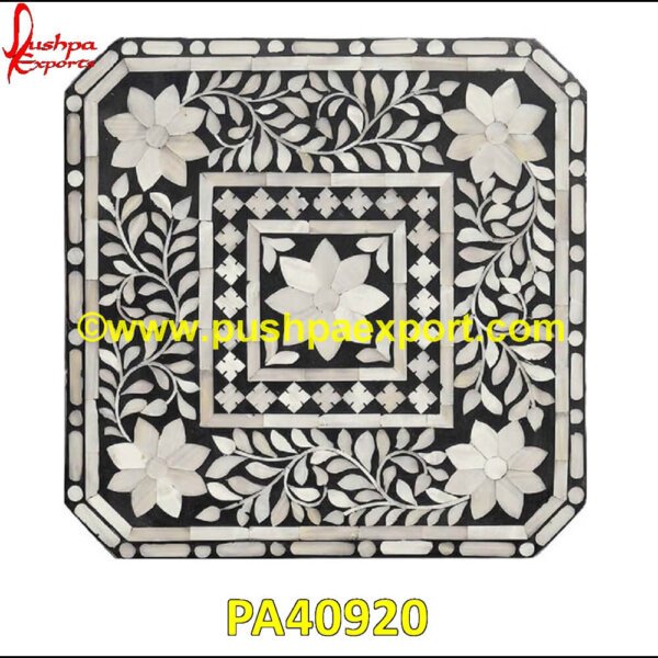 Bone Inlay Slab with Floral Work PA40920 Bone Slab, Bone Inlay Table Top, Bone Inlay Slab, Bone Slabs For Carving, Bone Slabs For Inlay, Bone Table Top, Bone Top Coffee Table, Bone Top Side Table, Herringbone Table Top.jpg