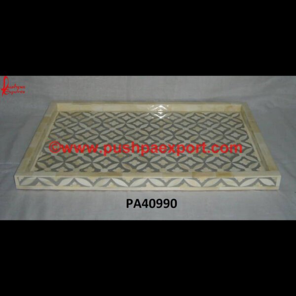 Grey Bone Inlay Tray PA40990 Bone Inlay Tray Australia, Bone Inlay Tray Blue, Bone Inlay Tray Round, Bone Serving Tray, Brass Inlay Marble Tray, Faux Bone Tray, Herringbone Tray, Inlaid Bone Tray, Large Bone Tray.jpg