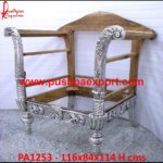 Silver Carved Sofa Style Chair