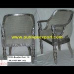 Grey Sitting Silver Chair