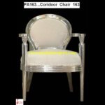 Modern Carving Silver Chair
