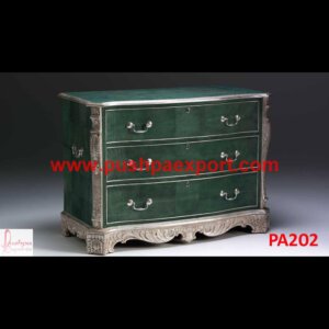 Metallic Silver Chest Of Drawers
