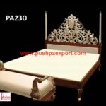 Antique Silver Carved Bed