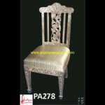 Golden Color Silver Dining Chair