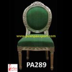 Green Color Silver Dining Chair