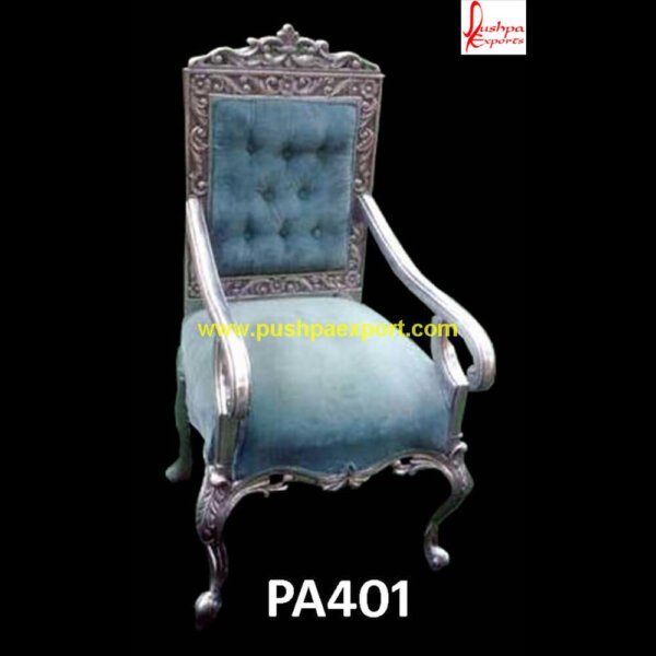 Blue And Silver Accent Chair PA401 - The Chronicles Of Narnia The Silver Chair, The Silver Chair, Vanity Chair Silver, White And Silver Chair, White And Silver Dining Chairs, White And Silver Dining Table And Chairs,.jpg
