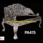 Silver Carved Elephant Carving Throne