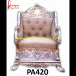 Sofa Style Silver Accent Chair