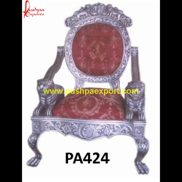 Silver Carved Victorian Sofa Chair PA424 - Black Silver Dining Chairs, Black Silver Chair, Black And Silver Dining Table And Chairs, Black And Silver Dining Room Chairs, Black And Silver Dining Chairs Set Of 4, Black And Si.jpg