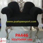 Black Silver Sofa Chair